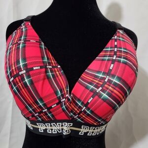PINK Victoria's Secret Plaid Bra